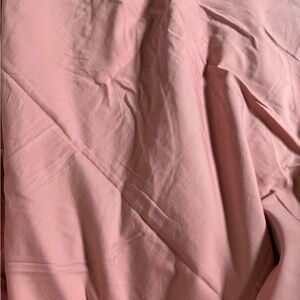 Soft Pink Fabric Duvet Cover with 2 Shams (reversible)